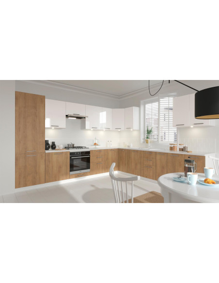 VENTO DL-60/214 Szafka Kuchenna Wysoka Dąb Do Zabudowy Lodówki 60cm