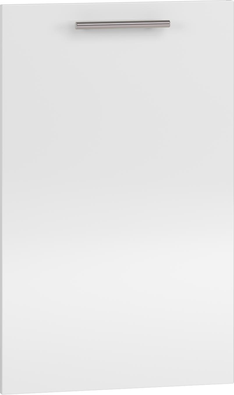 Front zabudowy zmywarki VENTO DM-45/72 w białym kolorze z uchwytem – widok z przodu.