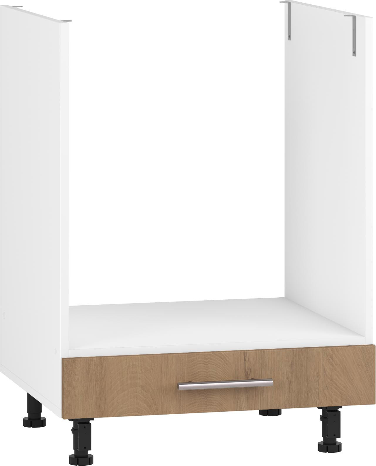 Szafka kuchenna VENTO DP-60/82 pod piekarnik, dąb miodowy, zdjęcie z przodu.