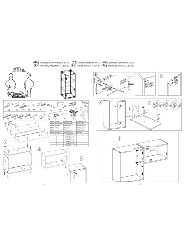VENTO G-30/72 Szafka Kuchenna Górna 30cm Dąb Miodowy Mat- Naturalne Piękno