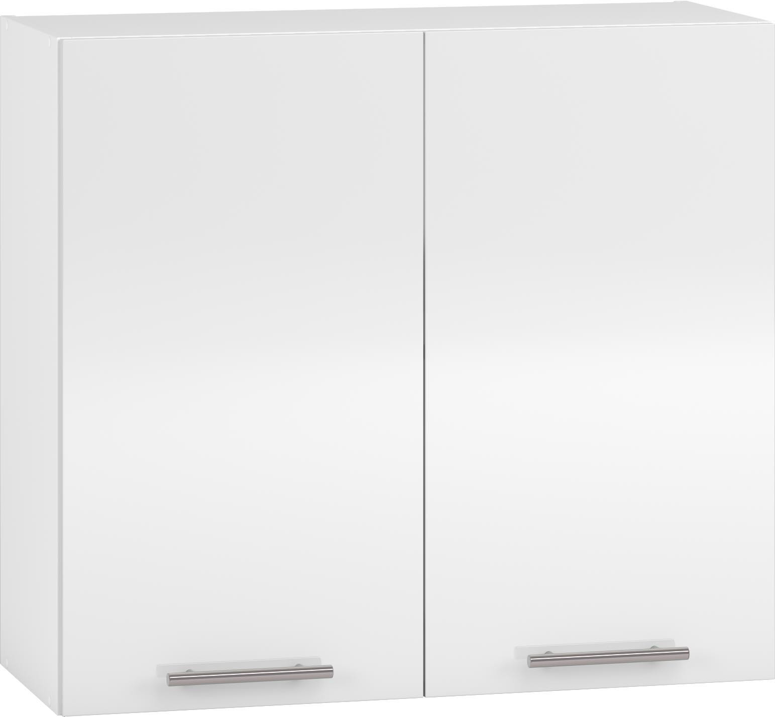 Szafka kuchenna VENTO G-80/72 z białymi, błyszczącymi frontami – widok z przodu.