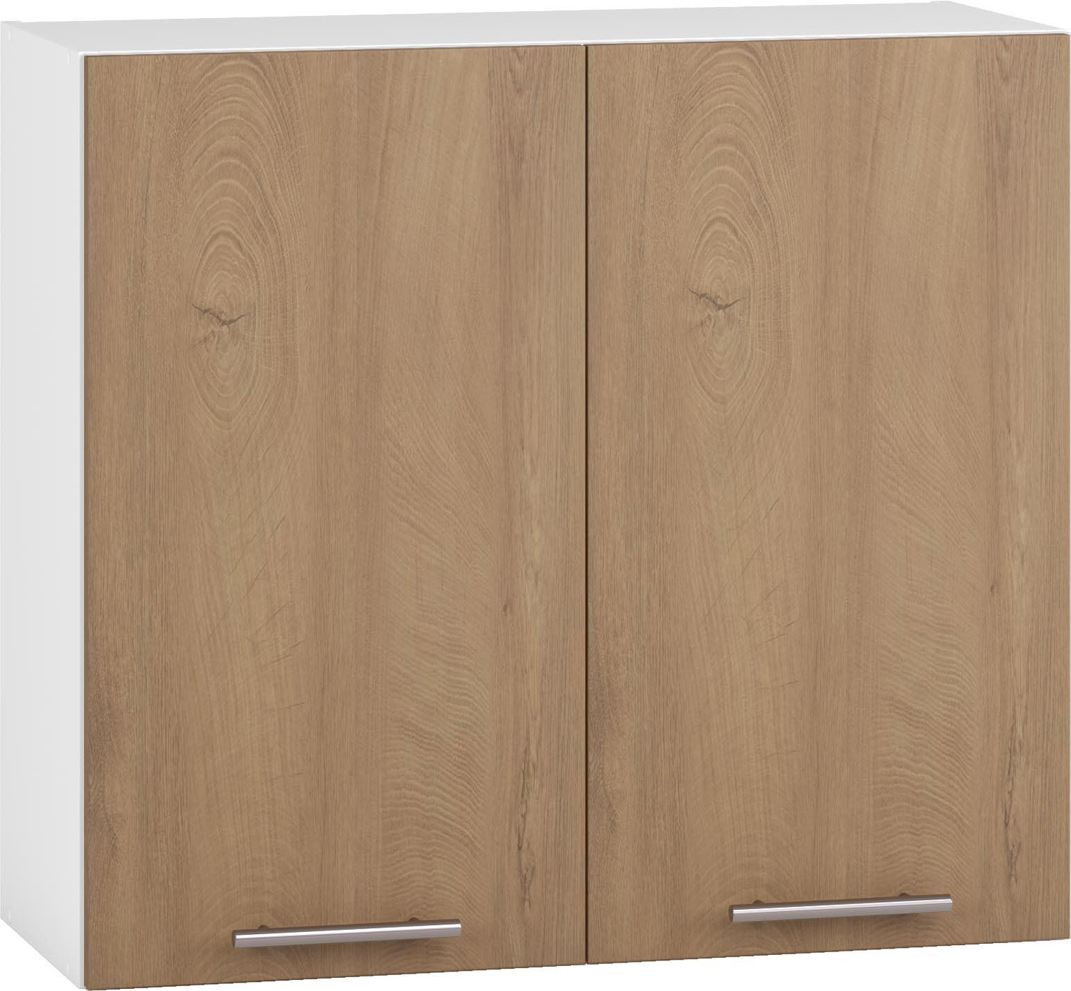 Górna szafka VENTO G-80/72 z dębowymi frontami w kolorze miodowym – widok z przodu.