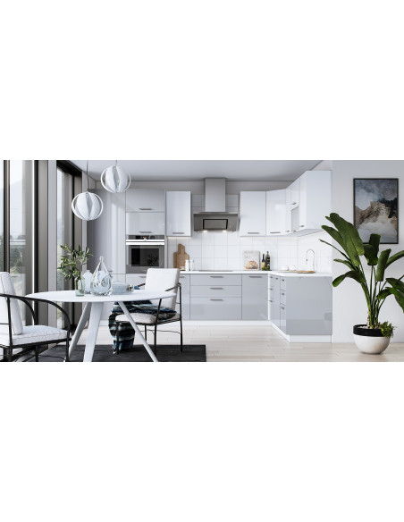 VENTO G-80/72 Szafka Kuchenna Górna 80cm Jasny Popiel Połysk