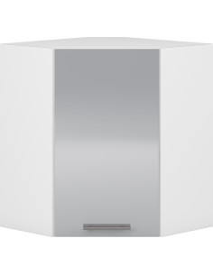 VENTO GN-60/72 Szafka Górna Kuchenna Narożna 60cm Biały/J. Popiel Połysk