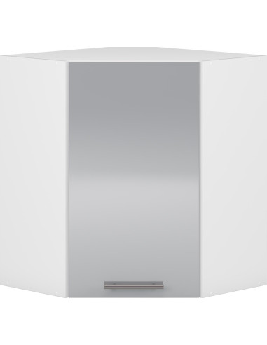 VENTO GN-60/72 Szafka Górna Kuchenna Narożna 60cm Biały/J. Popiel Połysk