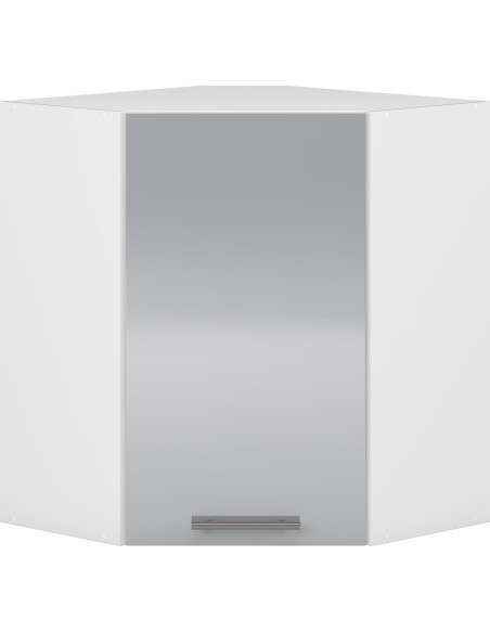 VENTO GN-60/72 Szafka Górna Kuchenna Narożna 60cm Biały/J. Popiel Połysk