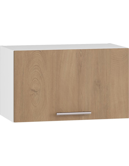 VENTO GO-60/36 Szafka Kuchenna Okapowa Górna 60cm Biały/Dąb Miodowy Mat
