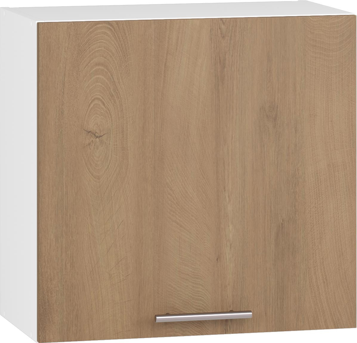Szafka kuchenna VENTO GO 60/58 biało-dąb miodowy – widok z przodu.