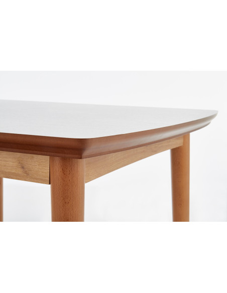 BARRET Stół Rozkładany 90-190cm Biały/Dąb Lefkas - Stylowa Funkcjonalność