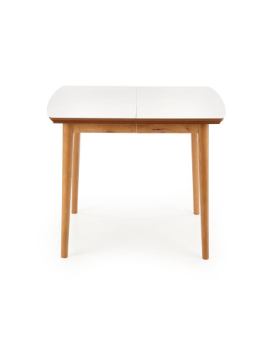 BARRET Stół Rozkładany 90-190cm Biały/Dąb Lefkas - Stylowa Funkcjonalność