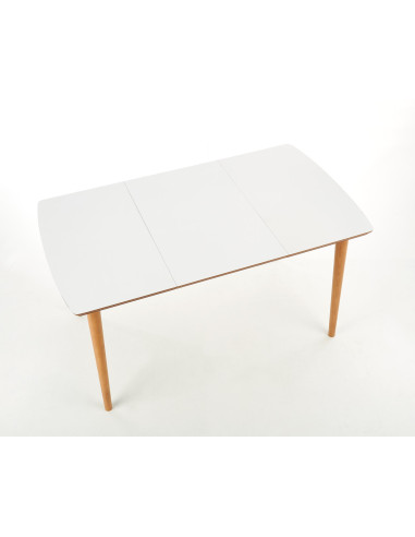 BARRET Stół Rozkładany 90-190cm Biały/Dąb Lefkas - Stylowa Funkcjonalność