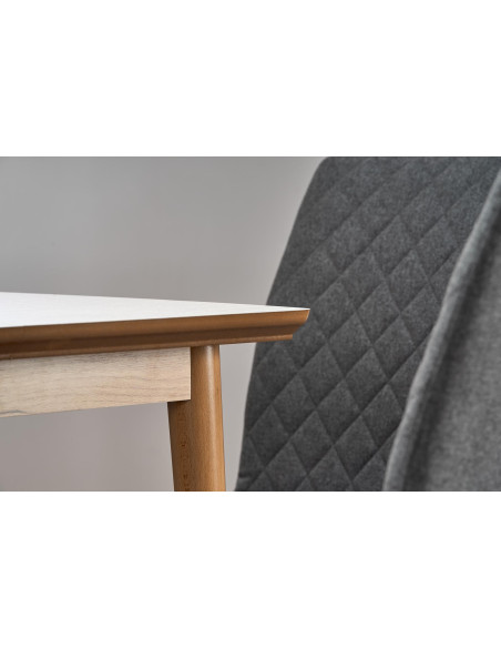 BARRET Stół Rozkładany 90-190cm Biały/Dąb Lefkas - Stylowa Funkcjonalność