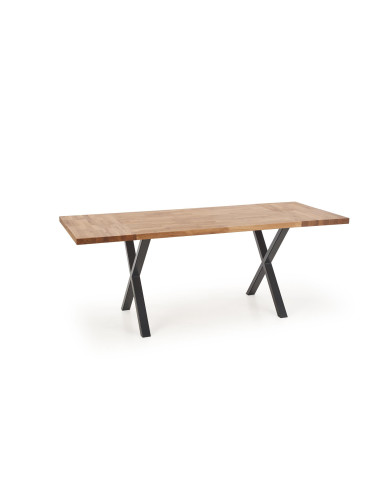 APEX Stół 120x78/76 cm Drewno Dębowe/Dąb Naturalny - Klasyka w Jadalni