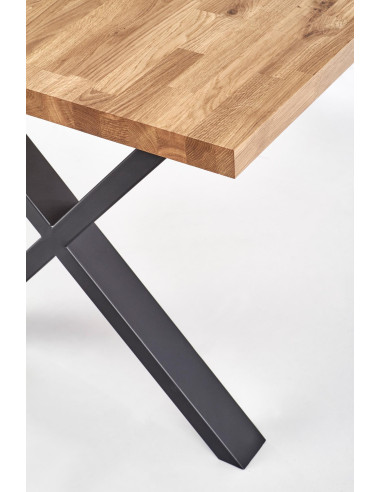 APEX Stół 140x85x76 cm Drewno Dębowe/Dąb Naturalny - Klasyka w Jadalni