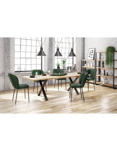 APEX Stół 160x90 Drewno Dębowe/Dąb Naturalny - Elegancja i Przestronność