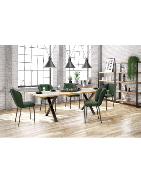 APEX Stół 160x90 Drewno Dębowe/Dąb Naturalny - Elegancja i Przestronność