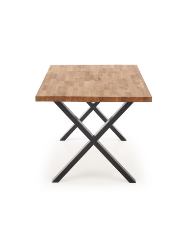 APEX Stół 160x90 Drewno Dębowe/Dąb Naturalny - Elegancja i Przestronność