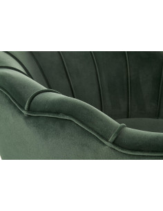 AMORINITO Fotel Wypoczynkowy Zielony Velvet/Złote Nóżki - Luksusowy Odpoczynek 2