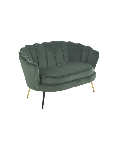 AMORINITO XL Fotel Wypoczynkowy Zielony Velvet/Złote Nóżki- Komfort i Luksus XL