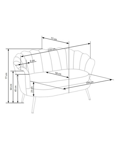 AMORINITO XL Fotel Wypoczynkowy Zielony Velvet/Złote Nóżki- Komfort i Luksus XL