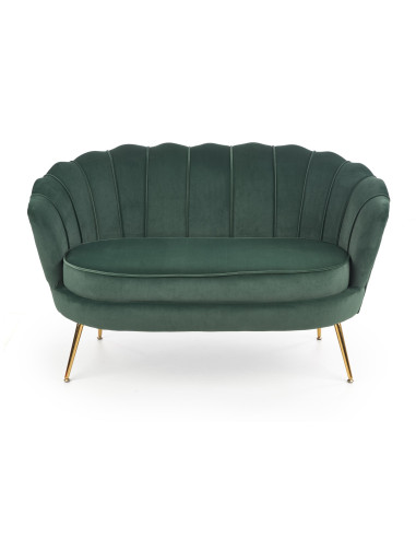AMORINITO XL Fotel Wypoczynkowy Zielony Velvet/Złote Nóżki- Komfort i Luksus XL