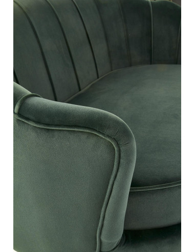 AMORINITO XL Fotel Wypoczynkowy Zielony Velvet/Złote Nóżki- Komfort i Luksus XL