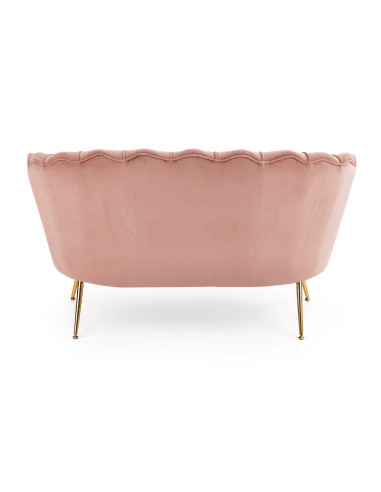 AMORINITO XL Fotel Wypoczynkowy Różowy Velvet/Złote Nóżki - Elegancja XL