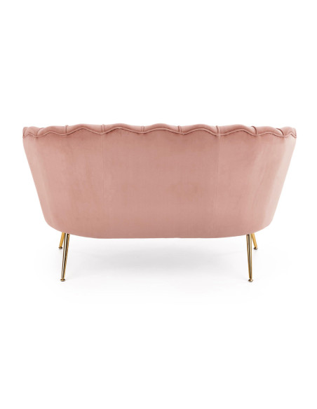 AMORINITO XL Fotel Wypoczynkowy Różowy Velvet/Złote Nóżki - Elegancja XL