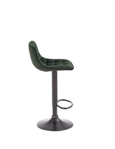 H95 Hoker Ciemna Pikowana Zieleń VELVET / Czarny - Nowoczesność w Barze