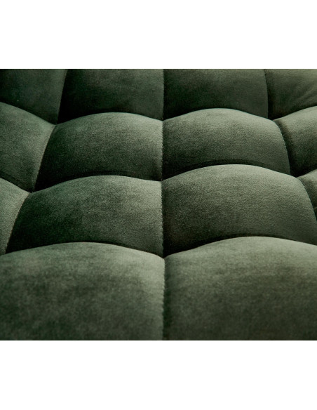 H95 Hoker Ciemna Pikowana Zieleń VELVET / Czarny - Nowoczesność w Barze