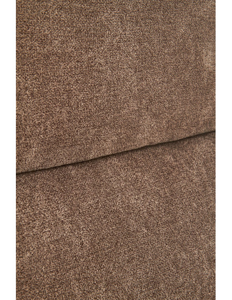 Fotel gabinetowy HERBIC tkanina / eco skóra / brązowy / czarny