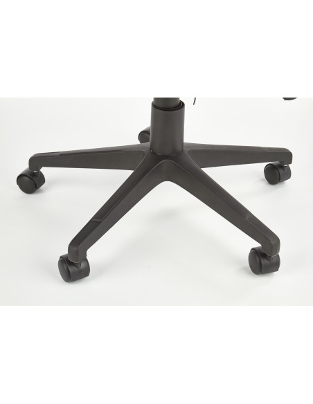 Fotel gabinetowy HERBIC tkanina / eco skóra / brązowy / czarny