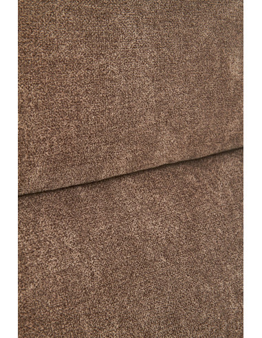 Fotel gabinetowy HERBIC tkanina / eco skóra / brązowy / czarny