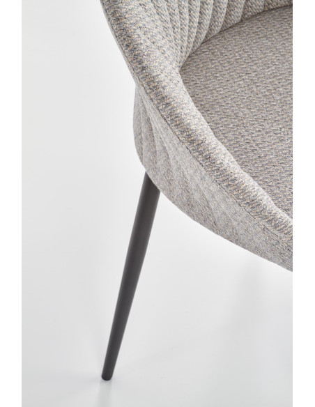 Krzesło pikowane CH/357 tkanina popiel