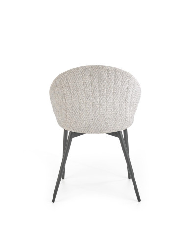 Krzesło pikowane CH/357 tkanina popiel