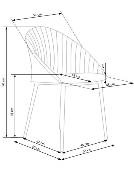 Krzesło pikowane CH/357 tkanina popiel