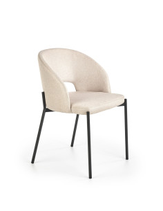 K373 Krzesło Kubełkowe Beżowe - Neutralny Kolor dla Każdego Wnętrza