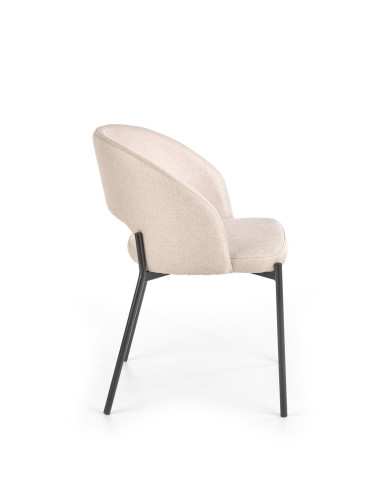 K373 Krzesło Kubełkowe Beżowe - Neutralny Kolor dla Każdego Wnętrza