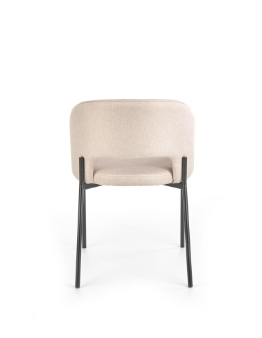 K373 Krzesło Kubełkowe Beżowe - Neutralny Kolor dla Każdego Wnętrza