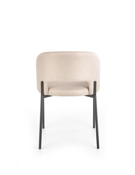 K373 Krzesło Kubełkowe Beżowe - Neutralny Kolor dla Każdego Wnętrza