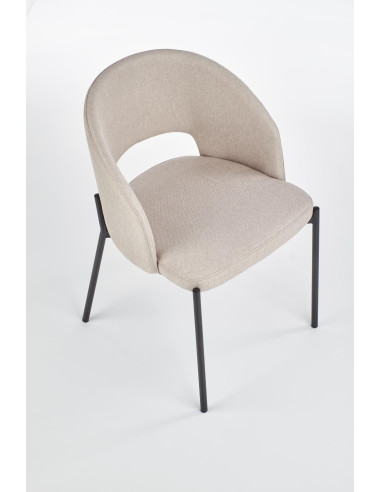 K373 Krzesło Kubełkowe Beżowe - Neutralny Kolor dla Każdego Wnętrza