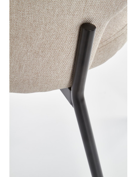 K373 Krzesło Kubełkowe Beżowe - Neutralny Kolor dla Każdego Wnętrza