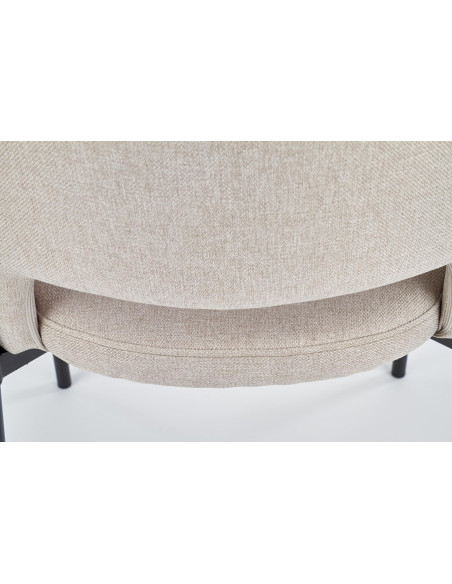 K373 Krzesło Kubełkowe Beżowe - Neutralny Kolor dla Każdego Wnętrza