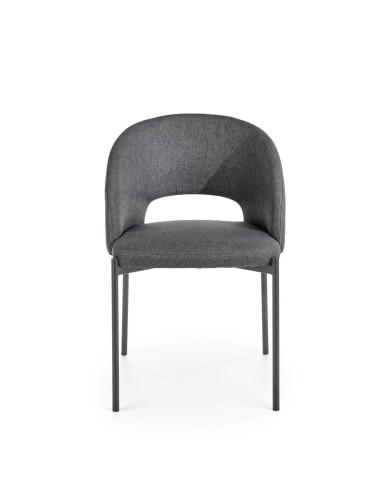 K373 Krzesło Kubełkowe Popielate - Subtelna Elegancja i Komfort