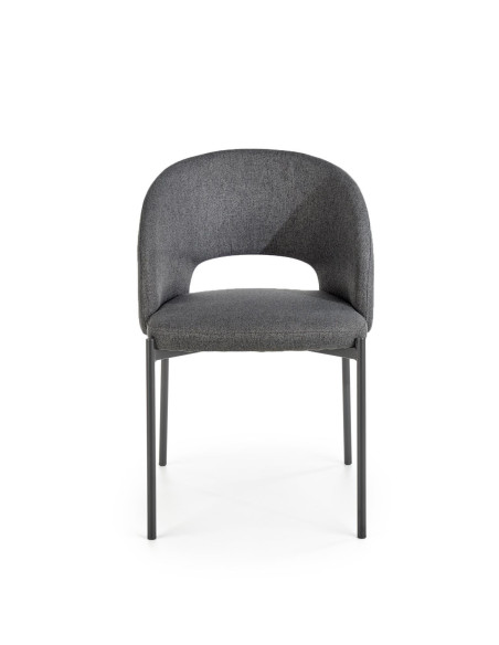 K373 Krzesło Kubełkowe Popielate - Subtelna Elegancja i Komfort