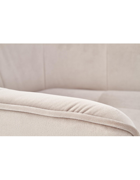 K377 Krzesło Velvet Beżowy - Ciepło i Komfort w Eleganckiej Formie