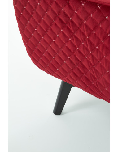 MARVEL Fotel Wypoczynkowy USZAK Bordowy Velvet - Luksus i Głębia Koloru