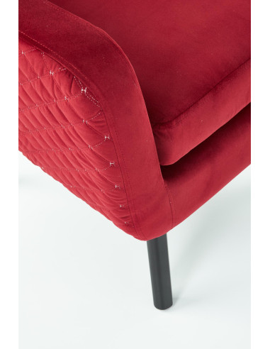 MARVEL Fotel Wypoczynkowy USZAK Bordowy Velvet - Luksus i Głębia Koloru