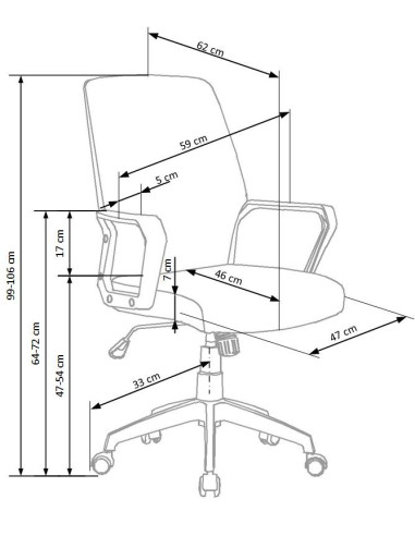 SPIN Fotel Biurowy Beżowy/Biały - Elegancja w Biurze