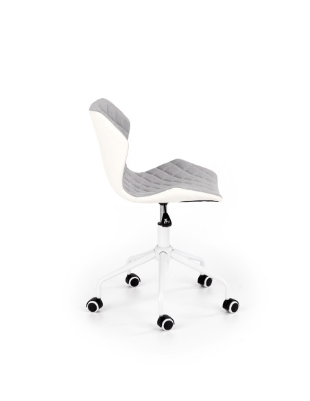 MATRIX 3 Fotel Młodzieżowy Jasny Popiel/Biały - Komfort i Styl